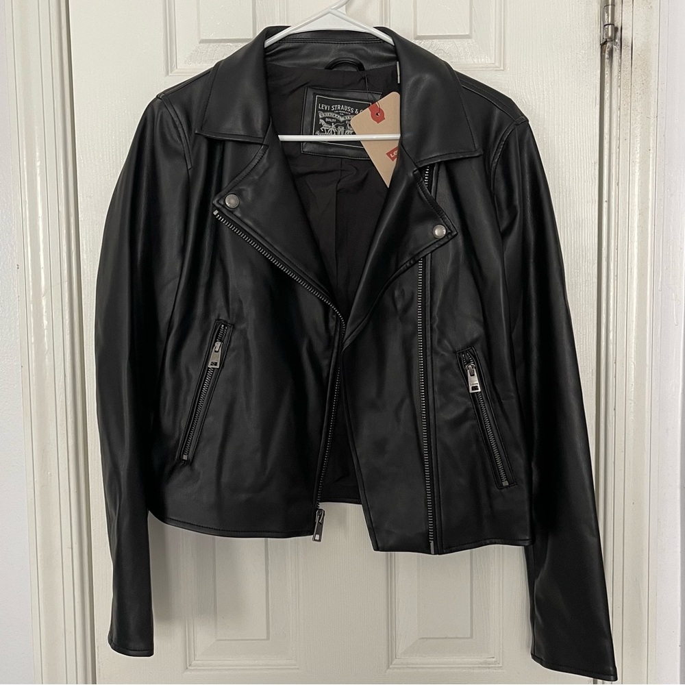 NWT Levi’s vegan leather motorcycle jacket